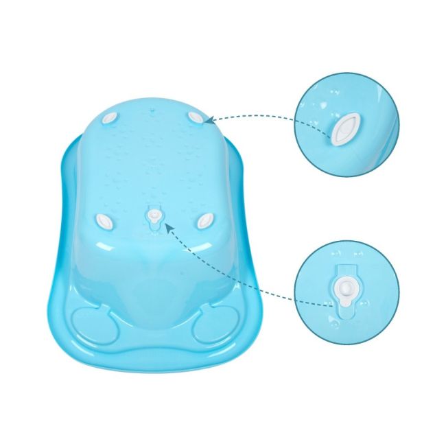 Cadita standard turqoise cu dop SeviBebe BBKSEV_82-15