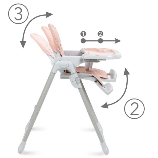 Scaun de masa multifunctional kidwell beno - pink edeedikrwyben01a1
