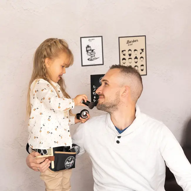 Centura frizer smoby barber and cut negru cu accesorii hubs7600320152