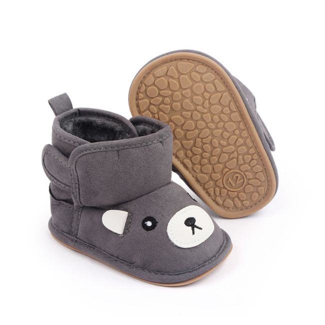 Cizmulite pentru baietei - grey teddy (marime disponibila: 3-6 luni (marimea 18 incaltaminte)) mdm22-4-2-p4.3-6 luni (marimea 18 incaltaminte)