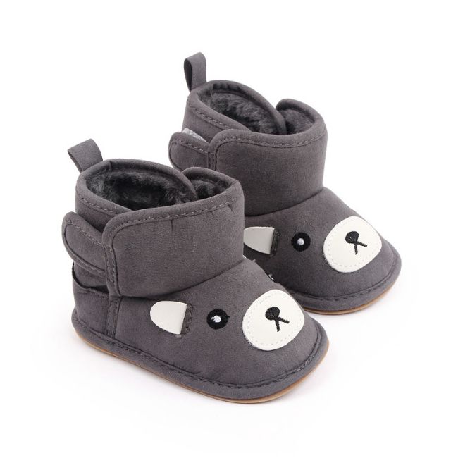 Cizmulite pentru baietei - grey teddy (marime disponibila: 3-6 luni (marimea 18 incaltaminte)) mdm22-4-2-p4.3-6 luni (marimea 18 incaltaminte)