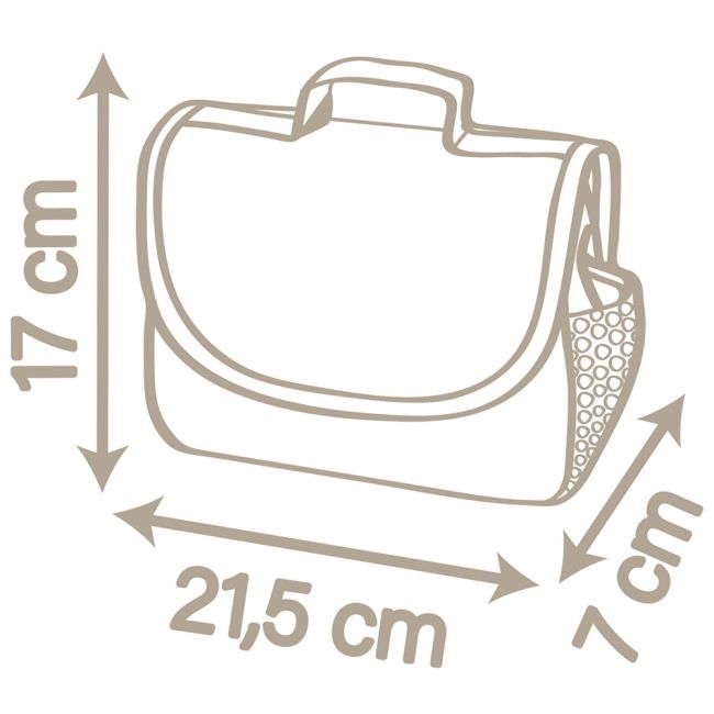 Gentuta de infasat pentru papusa smoby baby nurse changing bag crem cu accesorii hubs7600220369