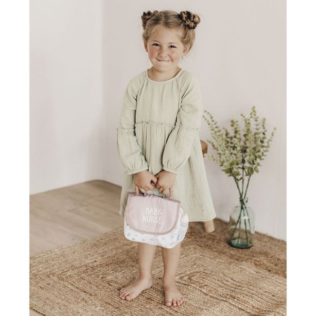Gentuta de infasat pentru papusa smoby baby nurse changing bag crem cu accesorii hubs7600220369
