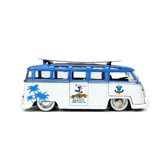 JADA MASINA DIN METAL VOLKSWAGEN T1 BUS SCARA 1 LA 24 SI FIGURINA MICKEY MOUSE VIV253075001