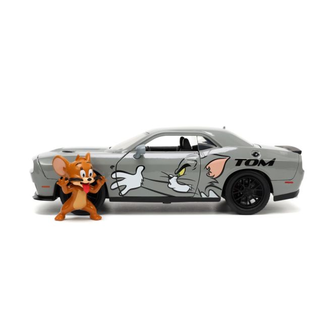 JADA MASINA METALICA DODGE CHALLENGER HELLCAT SCARA 1 LA 24 SI FIGURINA JERRY VIV253255047