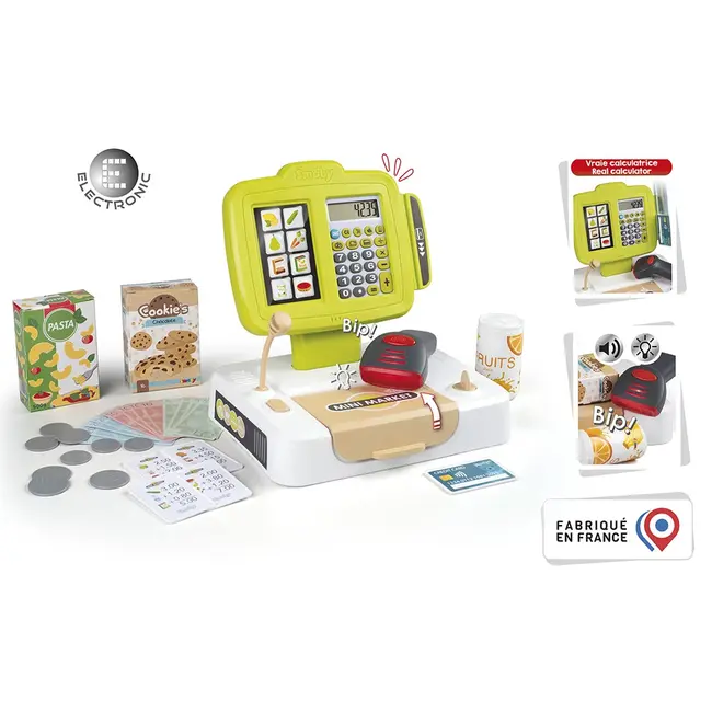 Jucarie smoby casa de marcat small cash register verde hubs7600350113