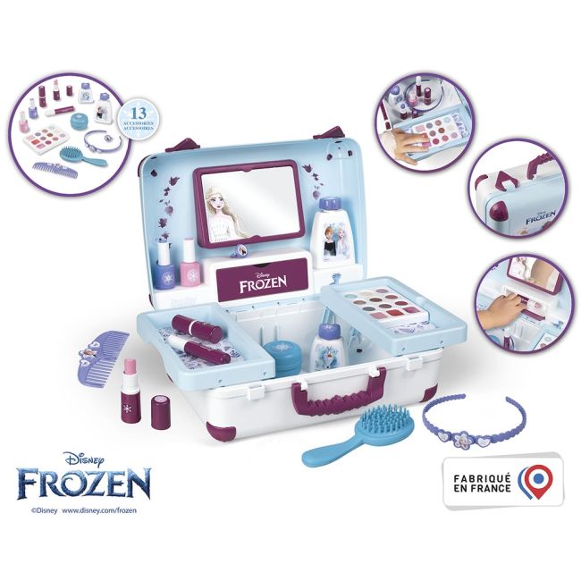 Jucarie smoby gentuta cosmetica frozen beauty vanity cu accesorii hubs7600320153