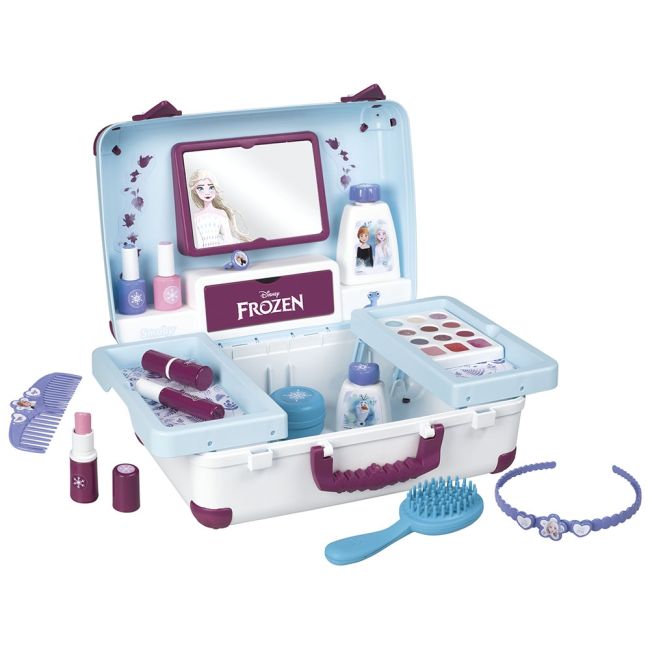 Jucarie smoby gentuta cosmetica frozen beauty vanity cu accesorii hubs7600320153