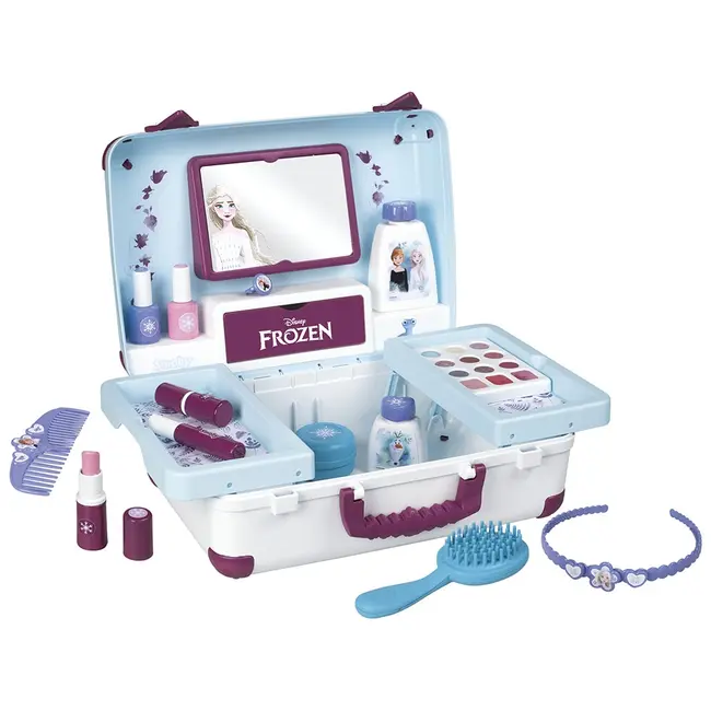 Jucarie smoby gentuta cosmetica frozen beauty vanity cu accesorii hubs7600320153