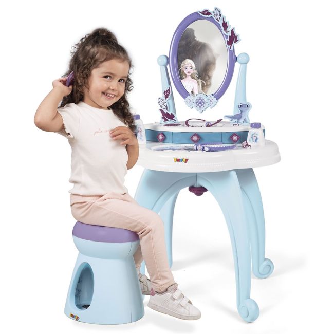 Jucarie smoby masuta de machiaj frozen hairdresser 2 in 1 hubs7600320244