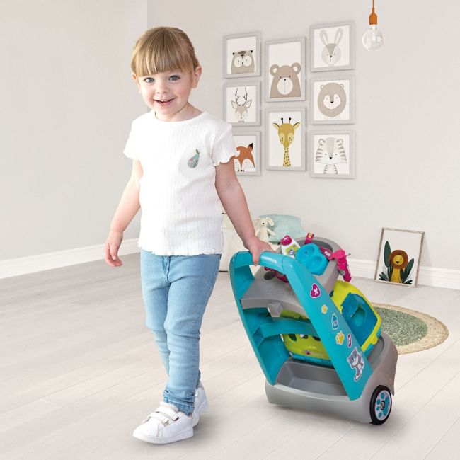 Jucarie smoby set veterinar cu carucior si pisica hubs7600340402