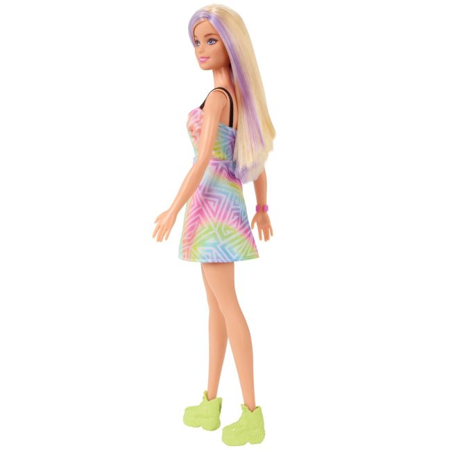 PAPUSA BARBIE FASHIONISTA BLONDA CU SUVITE MOV VIVMTFBR37_HBV22