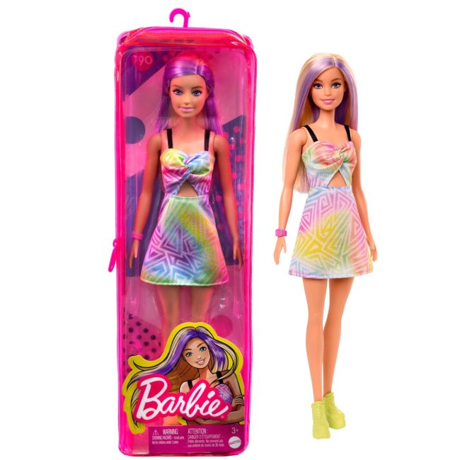 PAPUSA BARBIE FASHIONISTA BLONDA CU SUVITE MOV VIVMTFBR37_HBV22
