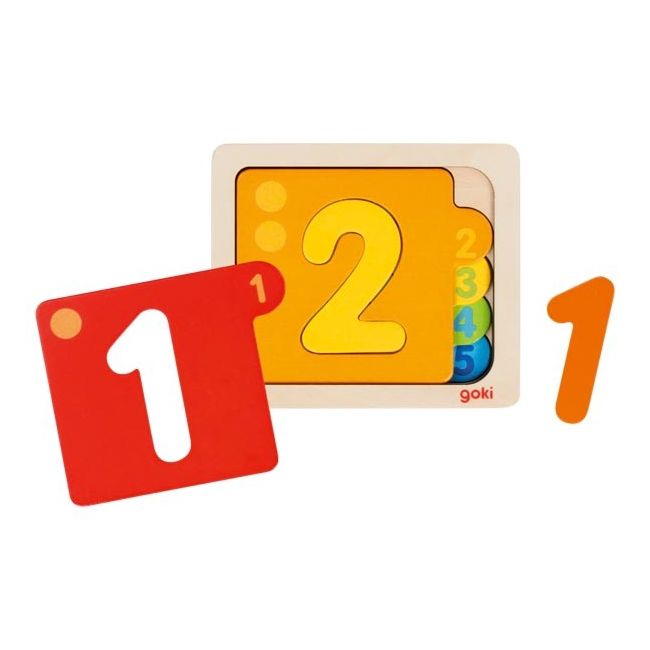 Puzzle stratificat pentru invatarea numerelor - okegoki57410