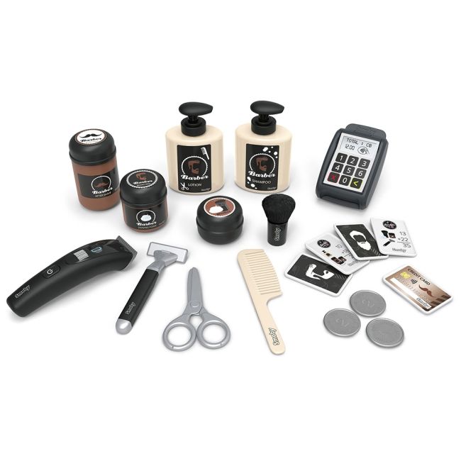 Salon coafura pentru copii smoby barber shop, barber and cut negru hubs7600320243
