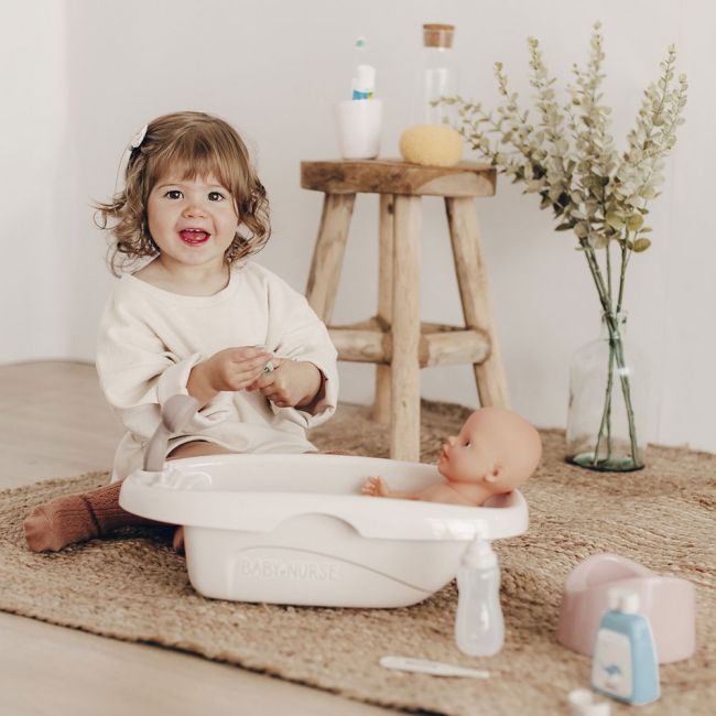 Set smoby baby nurse cadita, olita si accesorii pentru papusi hubs7600220366