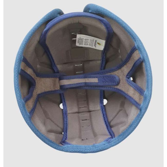 Casca protectie bebelusi cu spuma flexibila, ultrausoara, reglabila, 7-24 luni, albastra, SafeHeadBaby Sporty, SHB004