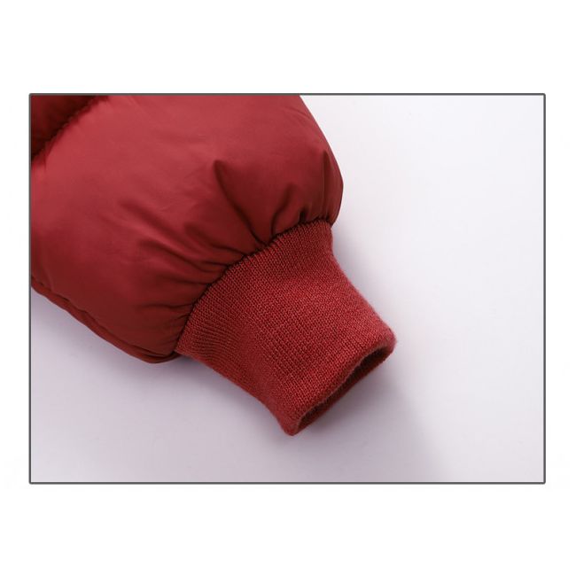 Geaca caramizie din fas pentru copii - Lully AM08-106-AC
