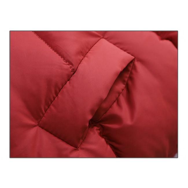 Geaca caramizie din fas pentru copii - Lully AM08-106-AC