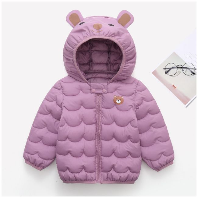 Geaca lila din fas pentru fetite - Teddy LI08-127-AC