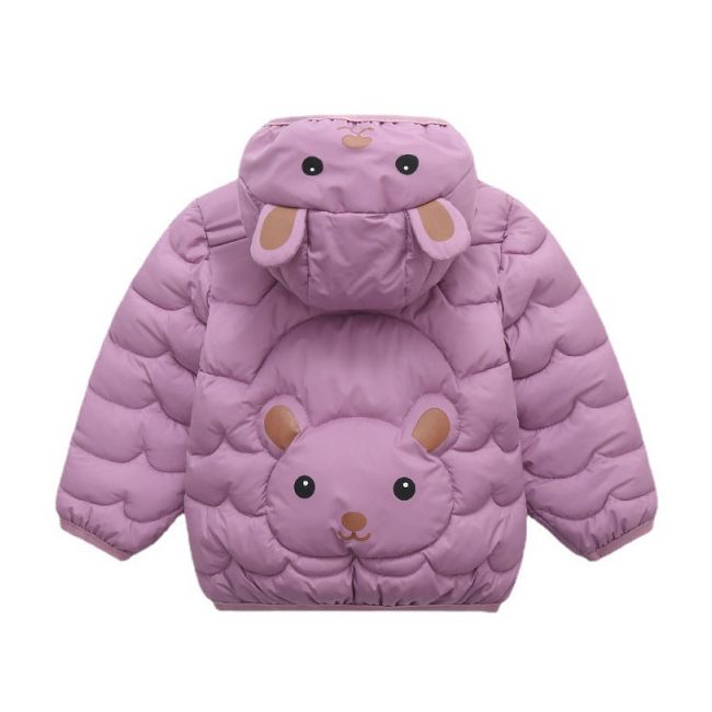 Geaca lila din fas pentru fetite - Teddy LI08-127-AC