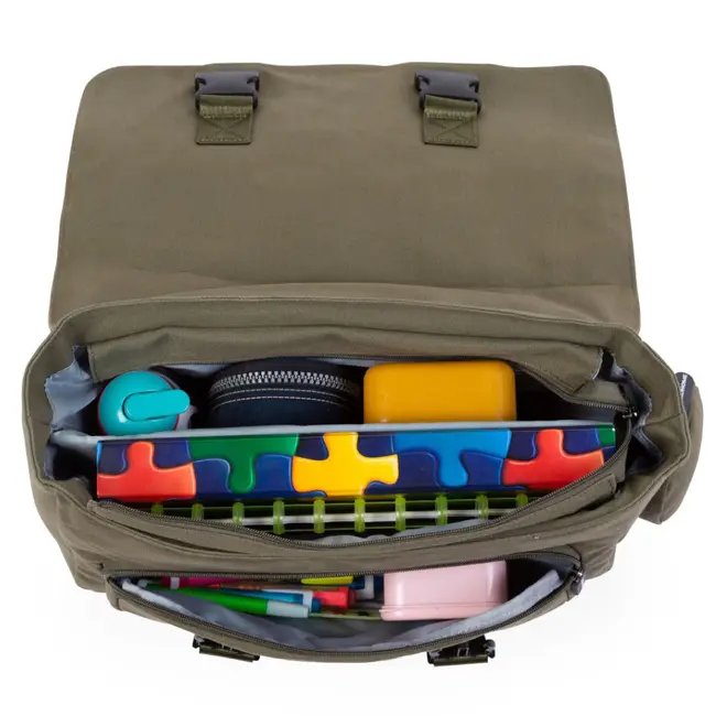 Ghiozdan Childhome My School Bag Kaki ERF5420007163914