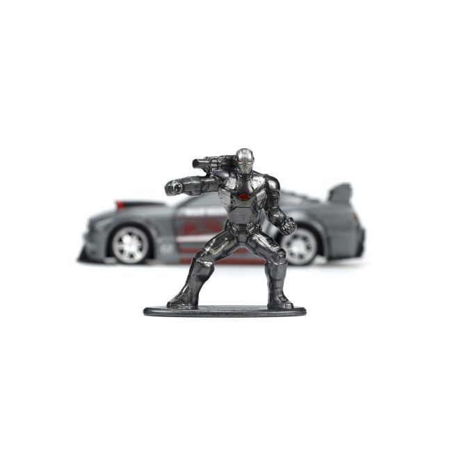 JADA MARVEL MASINUTA METALICA FORD MUSTANG SCARA 1:32 SI FIGURINA METALICA WAR MACHINE VIV253223015