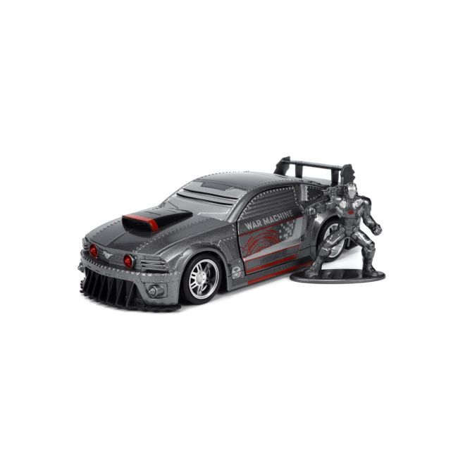 JADA MARVEL MASINUTA METALICA FORD MUSTANG SCARA 1:32 SI FIGURINA METALICA WAR MACHINE VIV253223015