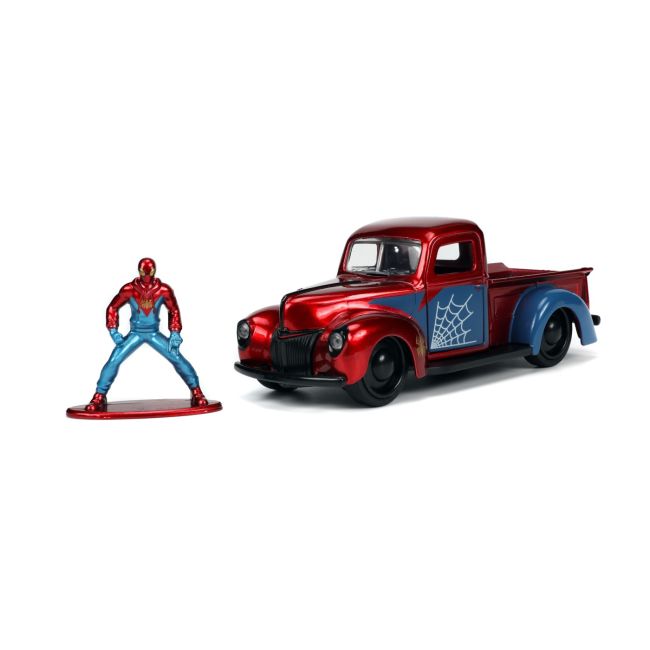 JADA MARVEL SET MASINUTA METALICA FORD PICK UP SCARA 1:32 SI FIGURINA METALICA SPIDER MAN VIV253223016