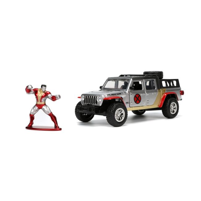 JADA MARVEL SET MASINUTA METALICA JEEP GLADIATOR SCARA 1:32 SI FIGURINA DIN METAL COLOSSUS VIV253223012