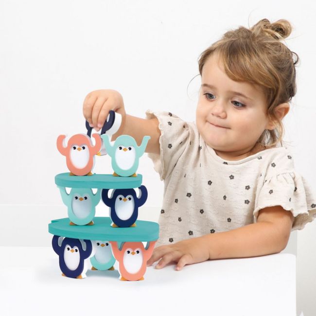 LUDI Joc de echilibru pinguinii acrobati DNBLUD30094