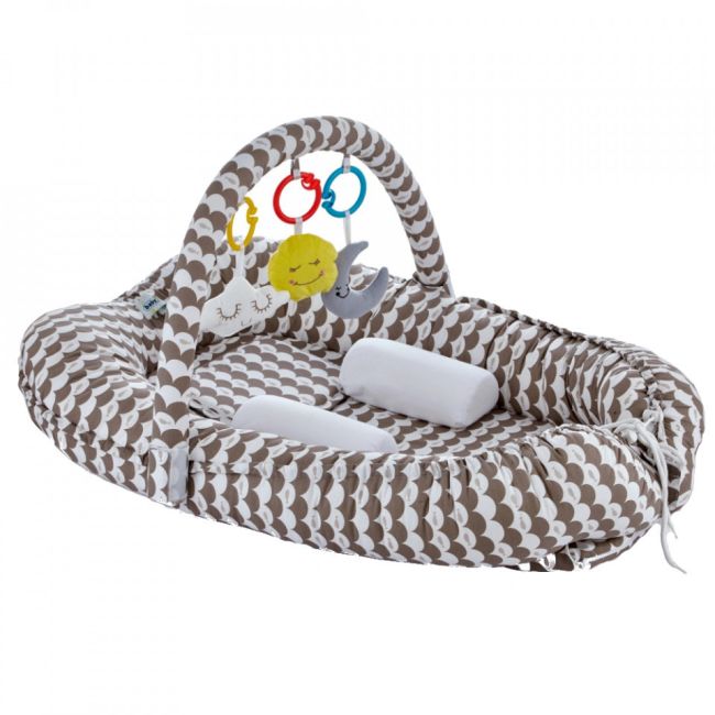 Salteluta Baby Nest cu bara jucarii Between parents (Culoare: Roz) JEMbj_4897