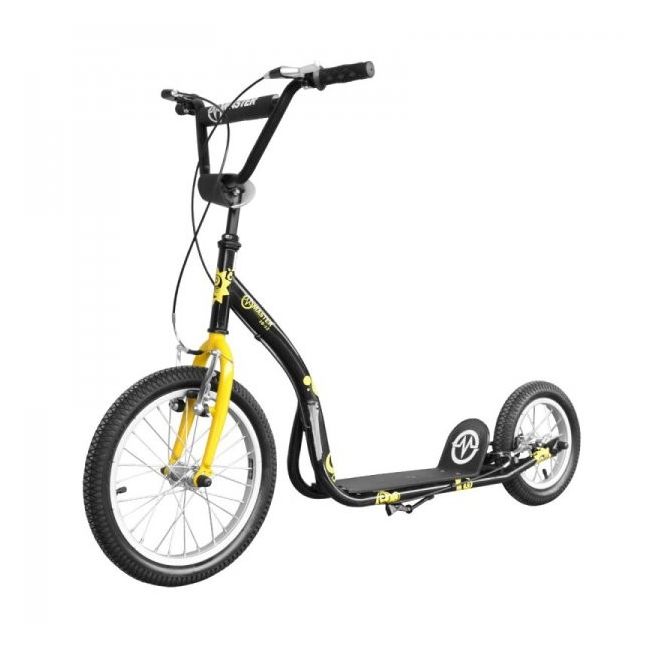 Trotineta Adulti, Master Sport, 16-12, Cadru Otel, Ghidon Reglabil, Negru-Galben - ONL3-MAS-S016-BLACK