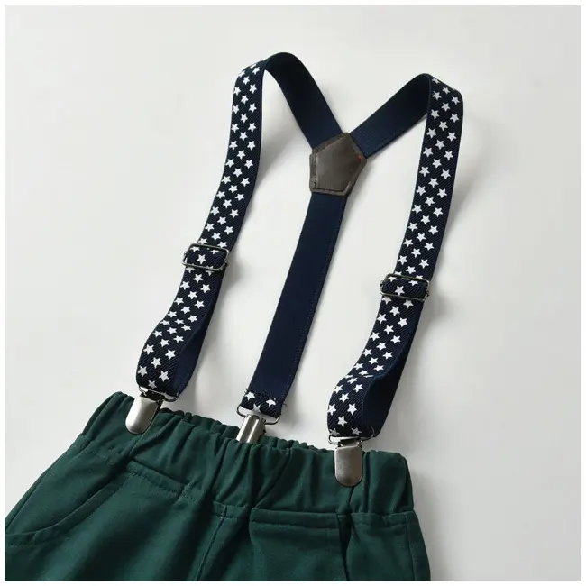 Costum elegant pentru baietei cu camasuta visinie si papion verde (marime disponibila: 2 ani) mbmer79-de2.2 ani