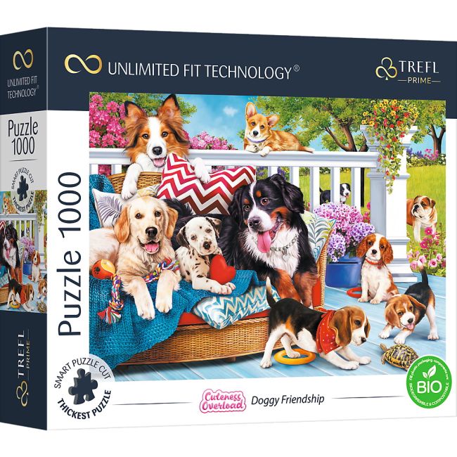 PUZZLE TREFL UFT 1000 PRIETENIA CATELUSILOR VIV10698