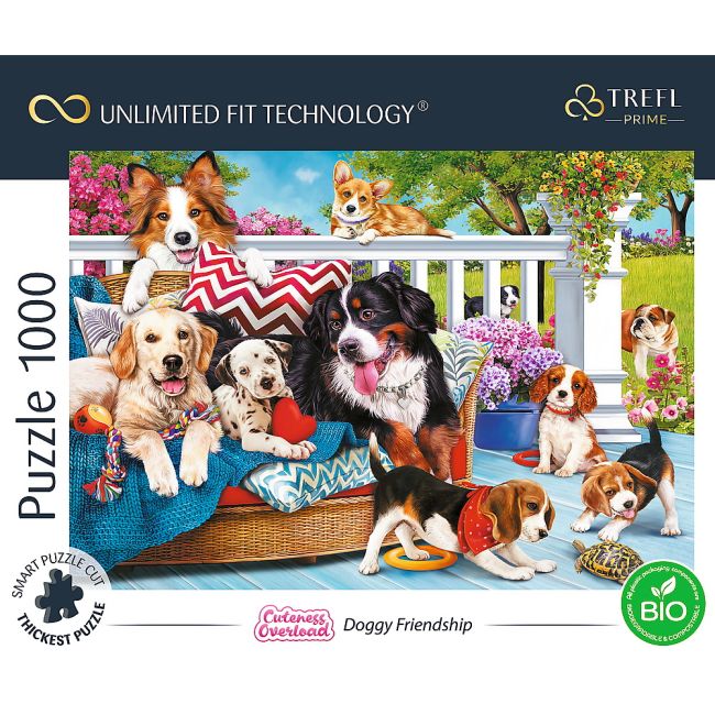 PUZZLE TREFL UFT 1000 PRIETENIA CATELUSILOR VIV10698