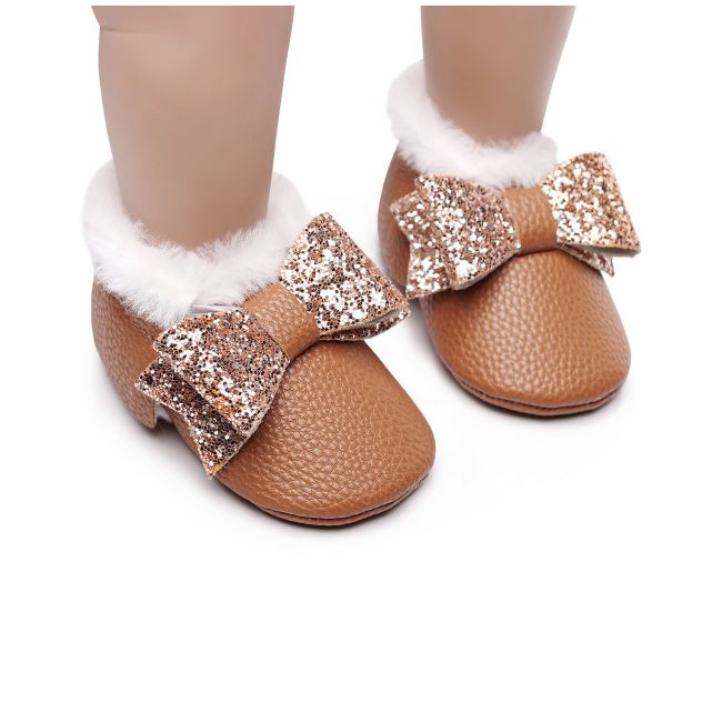 Pantofiori maro imblaniti - Shine LIhz00301-3-p8