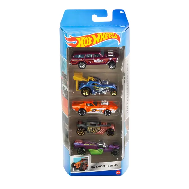 SET 5 MASINI HOT WHEELS EXPOSED ENGINES VIVMT1806_HFV90