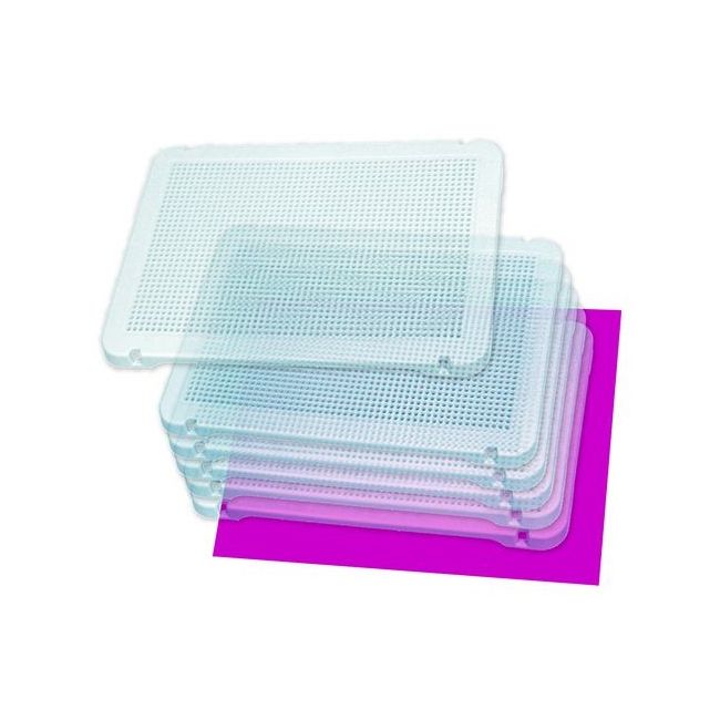 Set 6 tablite transparente pentru mozaic - okeml31830