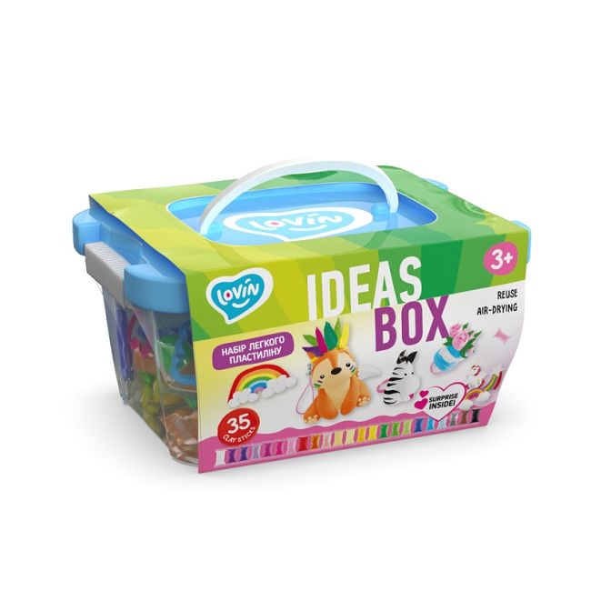 Set de creatie cu argila usoara, Lovin&#039;Do, Ideas Box KRTOK70108
