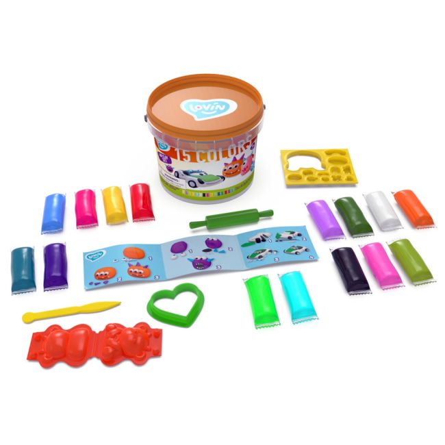 Set de creatie cu argila usoara, Lovin&#039;Do, Monsters Company KRTOK70146