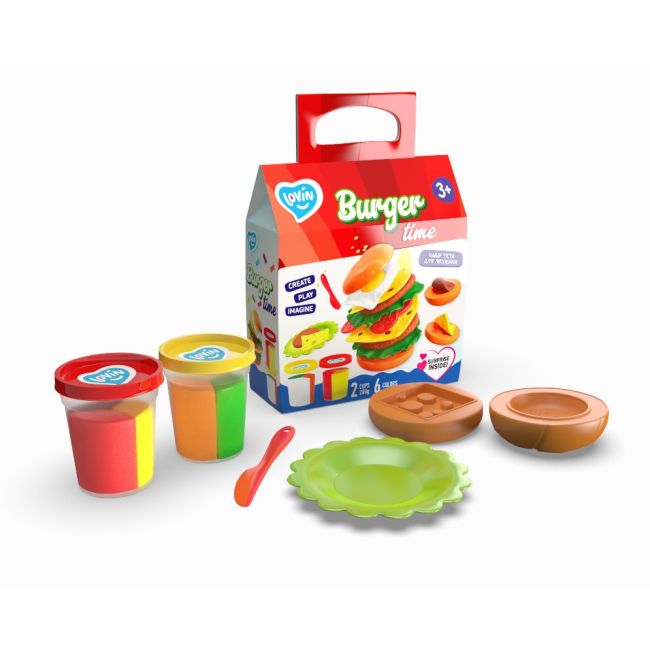 Set plastilina 100% ECO, Lovin&#039;Do, Burger Time KRTOK41144