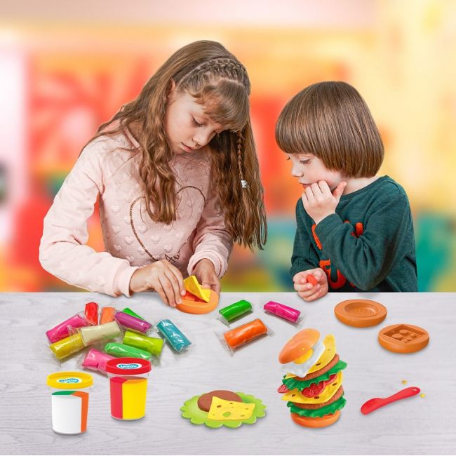 Set plastilina 100% ECO, Lovin&#039;Do, Burger Time KRTOK41144
