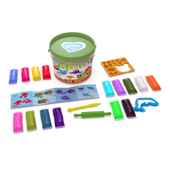 Set plastilina 100% ECO, Lovin&#039;Do, Marine Inhabitants KRTOK41166