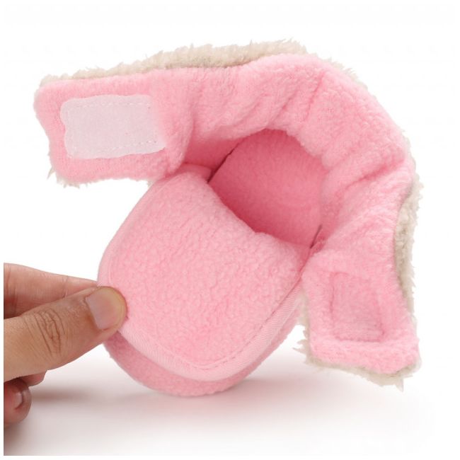 Cizmulite plusate roz cu crem pentru fetite - Teddy AMD27-3-p19