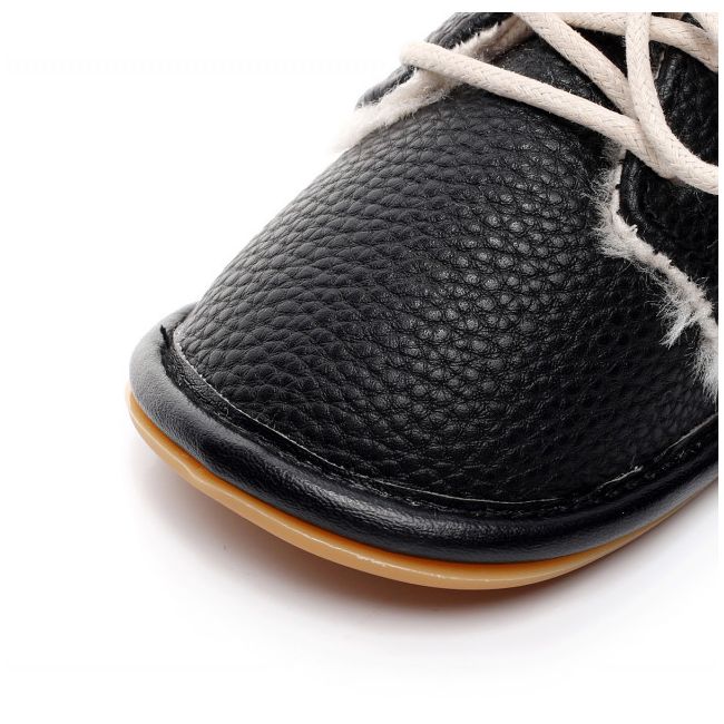 Ghetute negre imblanite, cu sireturi MBHZ202-10-c1