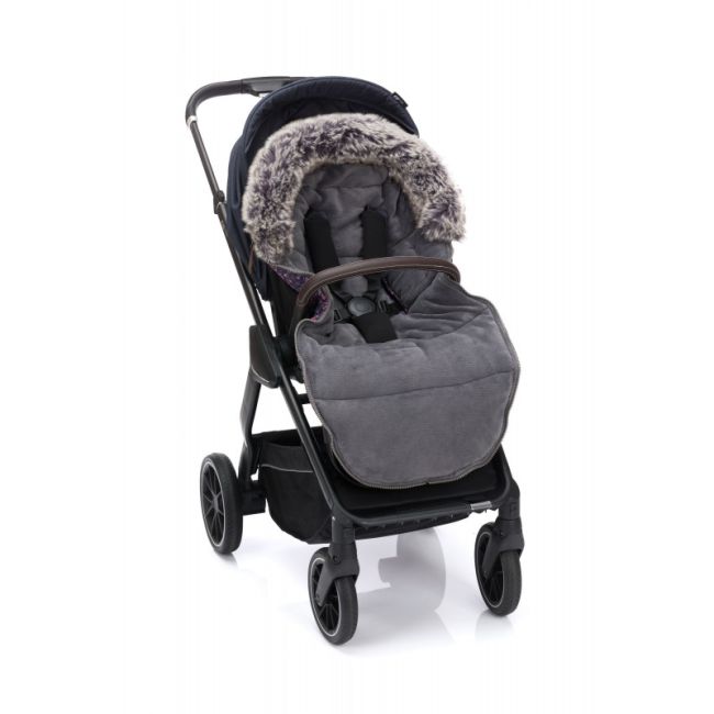 Sac de iarna cu guler blanita detasabil, pentru carucior, small flowers, 100x50 cm, Fillikid KRS4880-52