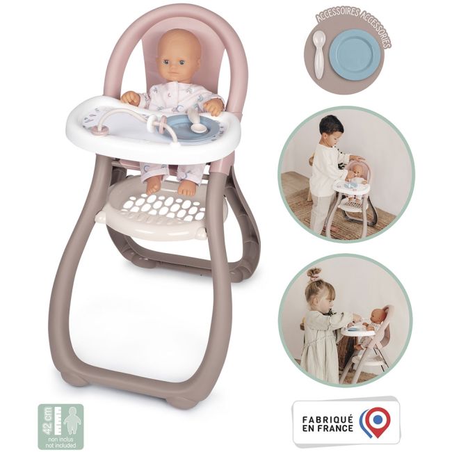 Scaun de masa pentru papusi smoby baby nurse maro hubs7600220370