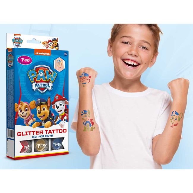 Set tatuaje temporare cu sclipici Paw Patrol Tytoo KKCTT2310026 BBJKKCTT2310026_Albastru
