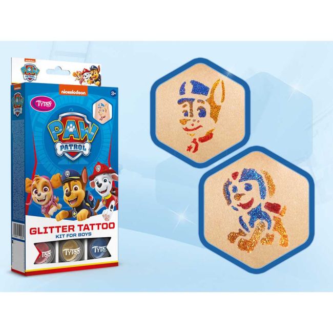 Set tatuaje temporare cu sclipici Paw Patrol Tytoo KKCTT2310026 BBJKKCTT2310026_Albastru